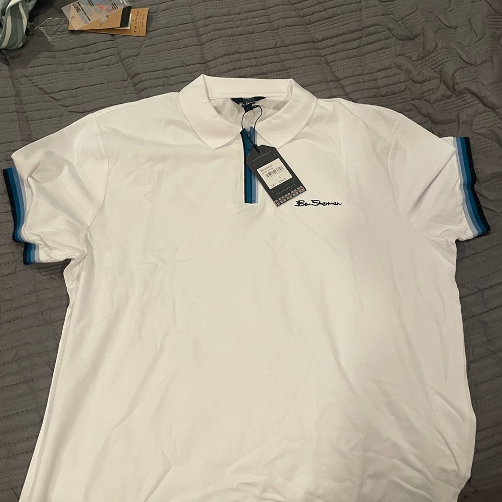 Ben Sherman 1/4 zip polo